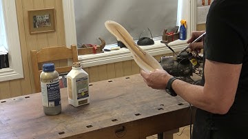 Violinmaker Peter Westerlund Part 45 Coloring the inside of the top