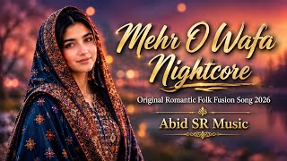 Mehr O Wafa Nightcore | Original Romantic Folk Fusion Song 2026 | Nightcore Version | Abid Sr Music