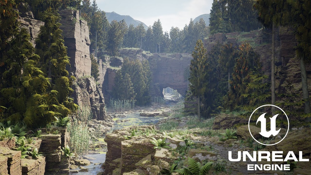 Unreal 5 Scene + Fern Script in maya