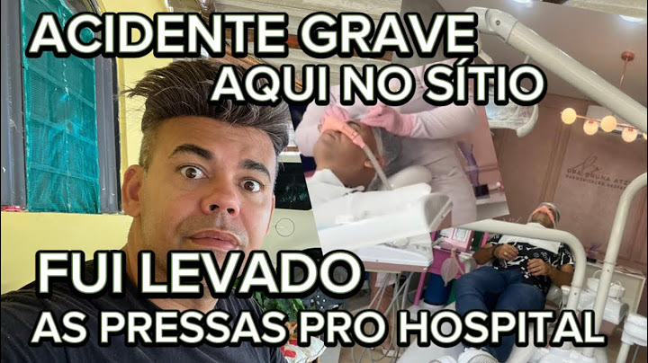 SOFRI UM ACIDENTE GRAVE AQUI NO SÍTIO FUI LEVADO AS PRESSAS PRO HOSPITAL
