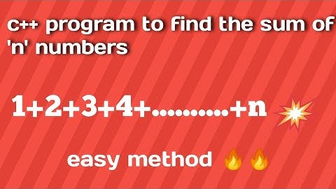 c++ program to find the sum of  