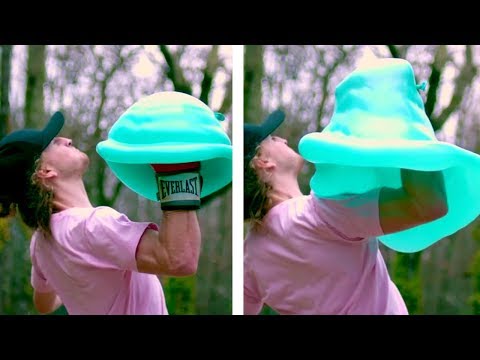 Punching Water Balloon In Slow Mo