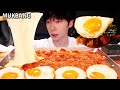 MUKBANG 집밥! 직접 만든 철판 스팸김치볶음밥, 치즈 먹방 SPICY KIMCHI RICE, CHEESE KOREAN HOME FOOD الأرز المنزل Nhà gạo