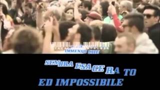 Video thumbnail of "Max Pezzali - L'universo tranne noi base musicale mp3 + video con testo (karaoke)"