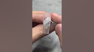 Vẽ hoa cúc đại đóa #nails #nailart #naildesign