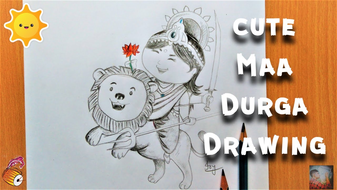 How to draw Maa Durga | Maa Durga drawing for Kids |Durga pujo special