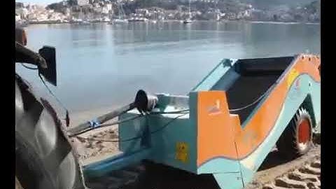 Máy làm sạch bãi biển , máy sàng cát  0966123335