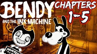 Bendy and the Ink Machine Chapters 1-5 FULL PLAYTHROUGH HD | Bendy and the Ink Machine Full Gameplay screenshot 3