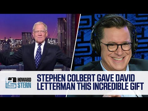 Stephen Colbert Sent David Letterman This Gift When He Took Over “The Late Show” (2018)