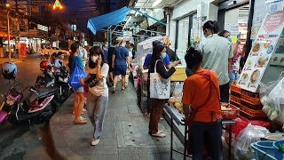 [4K] Bangkok Street Food 2020 | Night Walk in Sathorn, Thailand