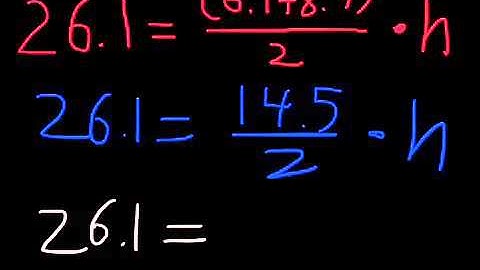 Finding the Height of a Trapezoid