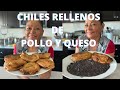 CHILES RELLENOS 2 SABORES! ( Queso y pollo) 🌶