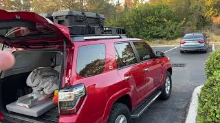 Removing seats from 2021 Toyota 4Runner: going camping
