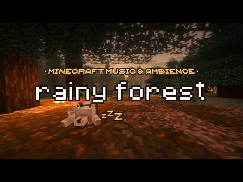 Cozy Forest Rain | Peaceful Minecraft Music & Rain Sounds