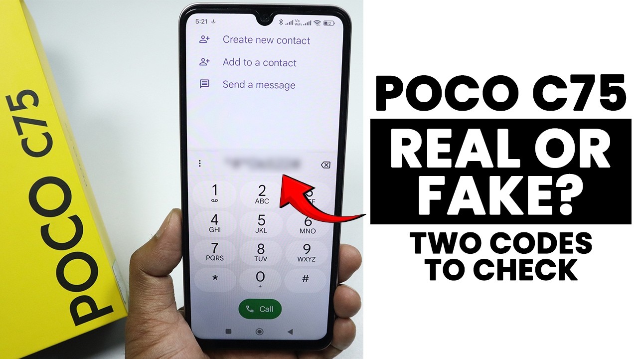 Two Codes to Check Poco C75 Is Real Or Fake?