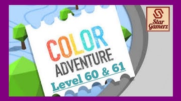 Color Adventure : Level 60 & 61 | Draw the Path & Pass All Tricky Obstacles in this 3D Game