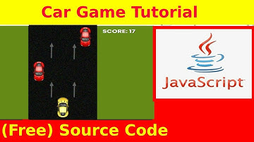 36th JavaScript Project - 2D Car Game Tutorial for beginners with source code