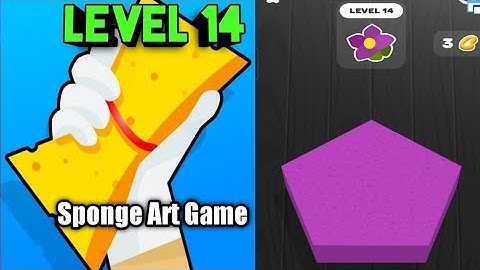 Sponge Art Level 14 walkthrough Solution Gameplay (iOS.Android