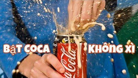 Cách mở lon cocacola không bắn tung tóe| how to open a coca cola without splashing
