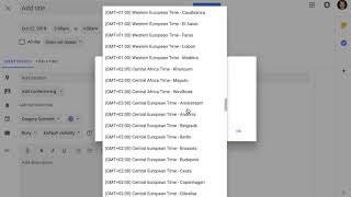 Google Calendar Time Zone UX (Browser)