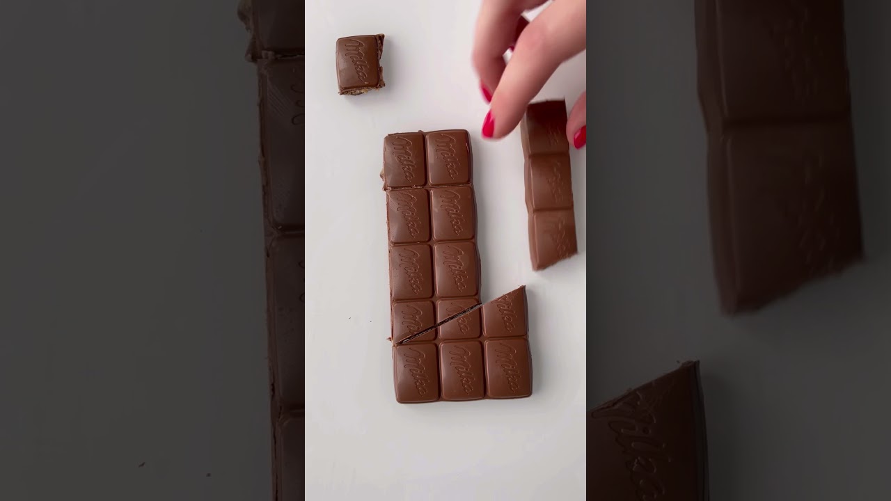 Сняли шоколадку. Лайфхак с шоколадом. Лайфхак с шоколадкой бесконечный шоколад. Фокус с бесконечной шоколадкой. Разрезанная шоколадка.