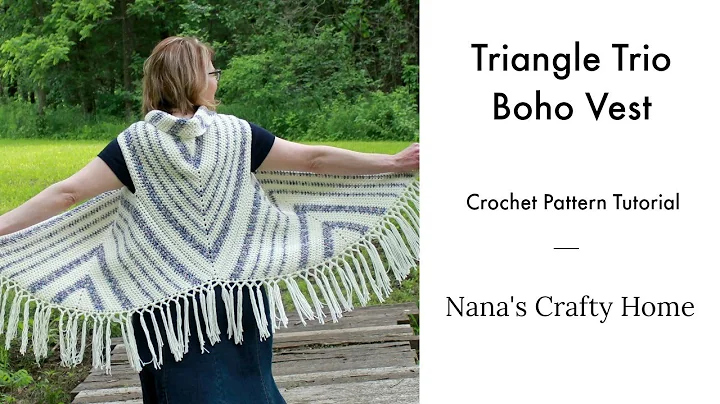 Triangle Trio Boho Vest Crochet Pattern Tutorial