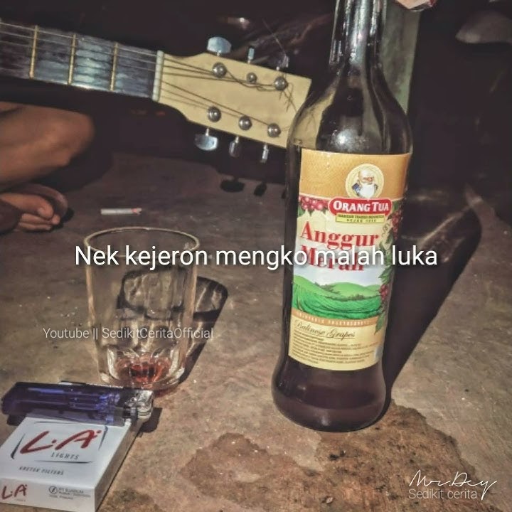 status wa anggur merah(amer) lagu  ojo goblok mencinta