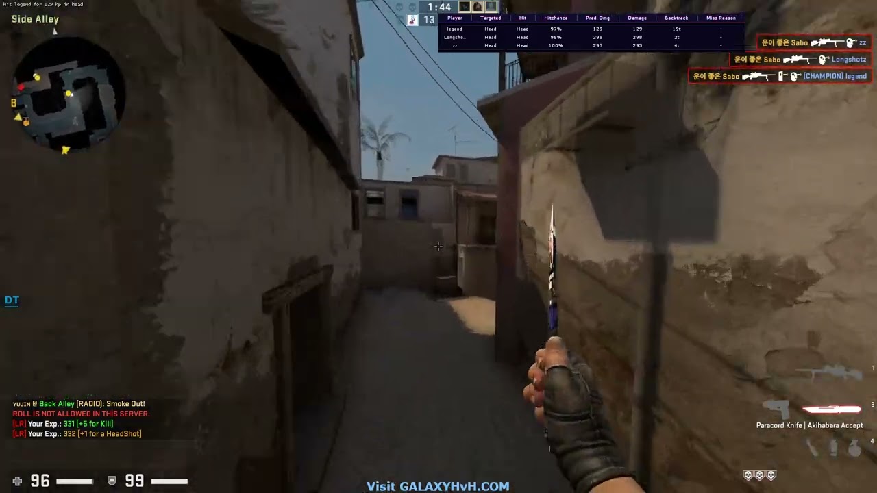 Fatality Ripping heads in no roll servers apparently