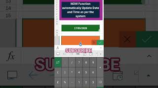 👉 "TODAY" & "NOW" Function Automatically Updated DATE & TIME 🔥