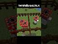 TNTが3匹だった場合こうして#マイクラ #マインクラフト #minecraft