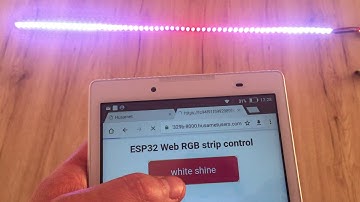 LED strip control using ESP32, Arduino IDE and Husarnet