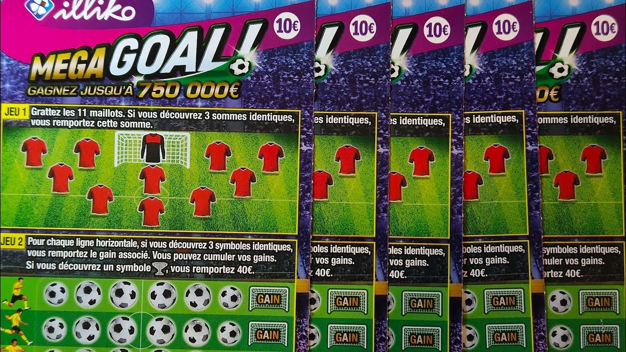 Grattage de 5 Méga Goal 🙂😱