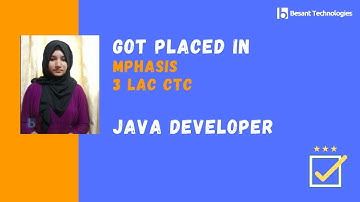 Besant Technologies Jayanagar Reviews | Shaheen 2020 Batch Got Placed as Java Developer in Mphasis