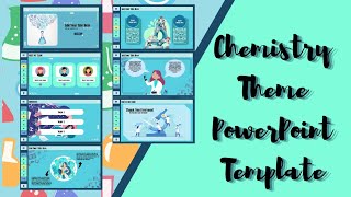 Chemistry Theme PowerPoint Template Free🍑 || ppt#25