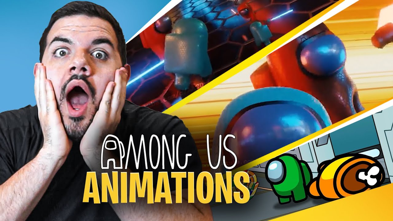 Reacting to the BEST Among Us animations...