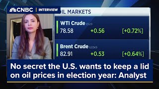 No secret the U.S. wants to keep a lid on oil prices in election year, analyst says