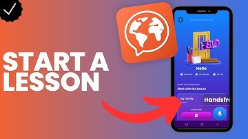 How to start a lesson in Mondly languages?