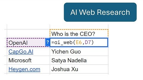 Lead Enrichment, Web Research in Google Sheet - CapGo.AI