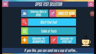 SPSS Test Selector screenshot 2