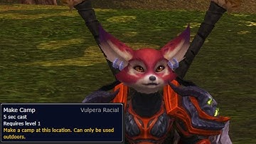 WoW BFA - Amazing Vulpera Allied Race Racial - Make Camp & Return to Camp