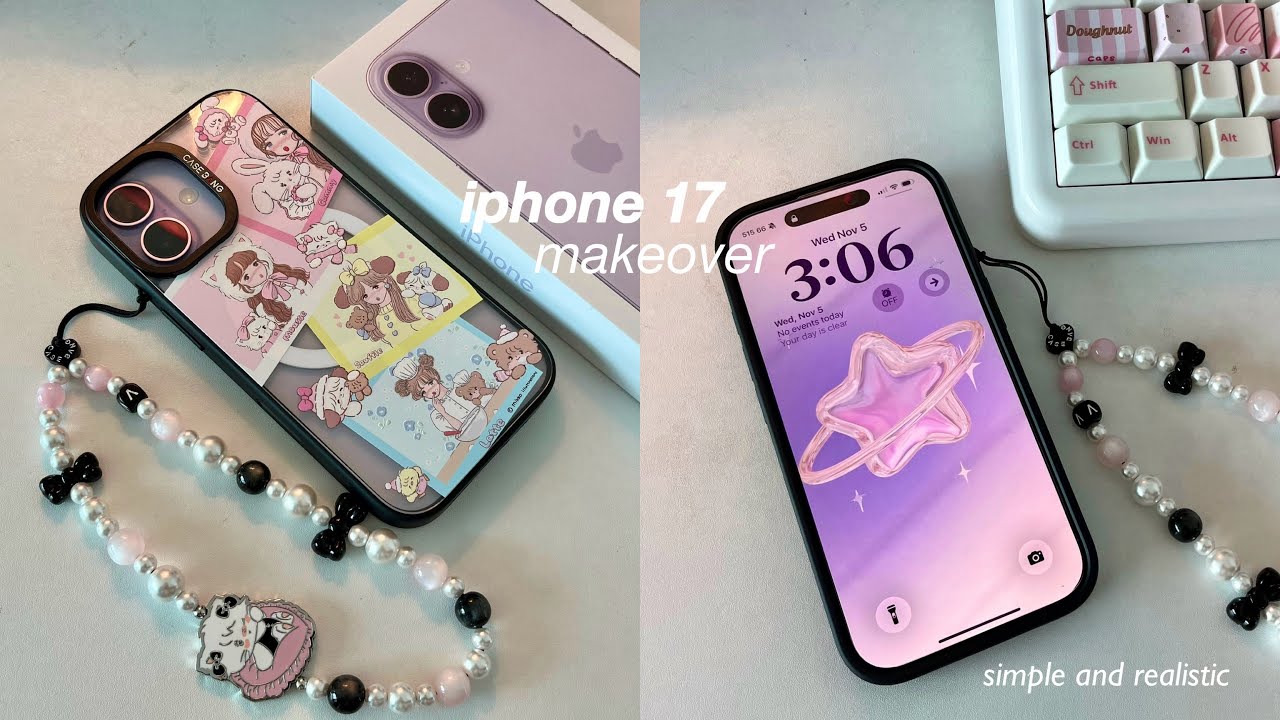 iPhone 17 makeover ✨ customization, aesthetic iOS 26, pinterest inspired, iphone 17 unboxing | prt.2