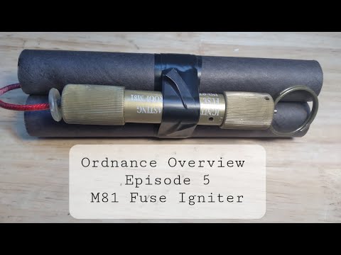 2 - DUMMY M81 Fuse Igniter Spring Loaded - Plastic Replica