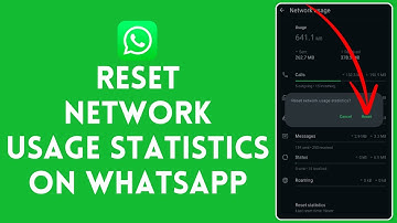 How to Reset Network Usage Statistics on WhatsApp