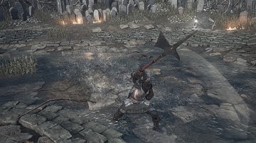 Dark Souls 3 Cinders Mod Weapon Showcase - Red Hilted Halberd