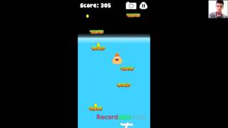 sky jump pou record over 1000 points high score screenshot 5