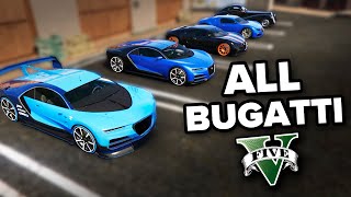 ALL Bugatti in GTA 5 in 1 Minute