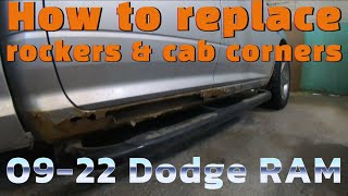 How to replace rocker panels and cab corners on an 0922 Dodge Ram truck