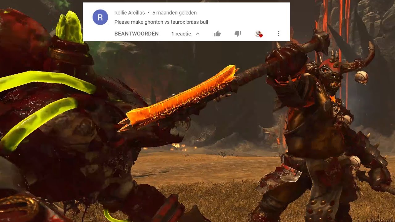 Taurox the Brass Bull VS Ghoritch Total War Warhammer 2 YouTube