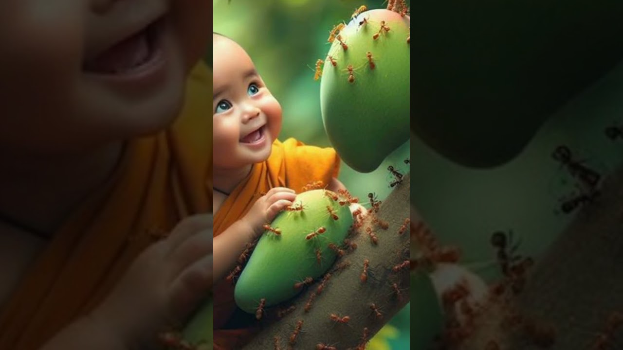 Little monk power  so cute