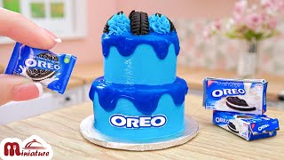 How to Make Miniature Oreo Cake Fancy Decorating | Easy and Quick Recipe | ASMR Miniature Cooking